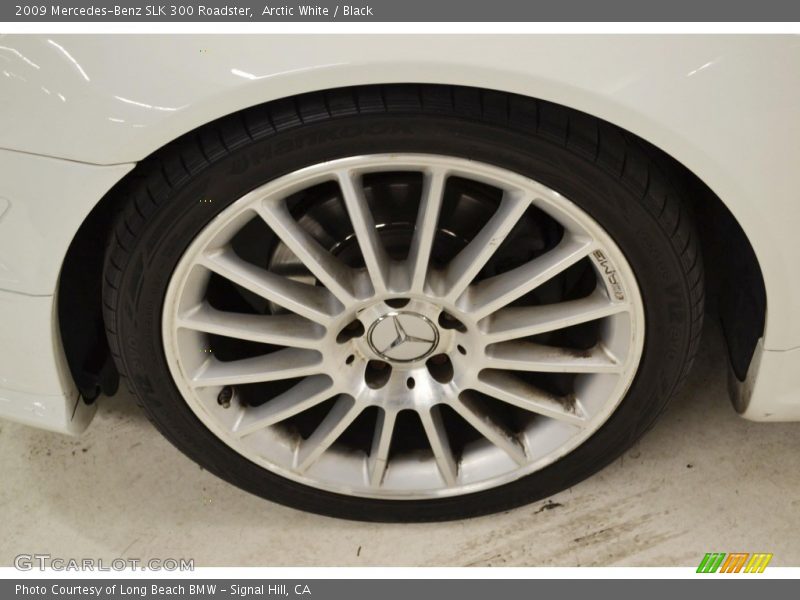 Arctic White / Black 2009 Mercedes-Benz SLK 300 Roadster