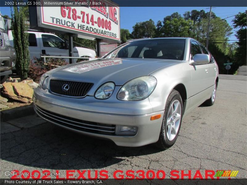 Millennium Silver Metallic / Black 2002 Lexus GS 300