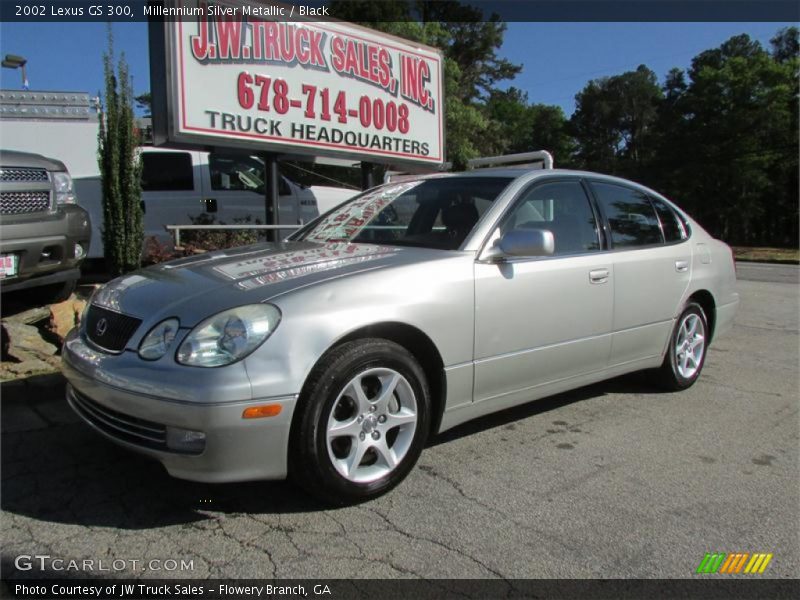 Millennium Silver Metallic / Black 2002 Lexus GS 300