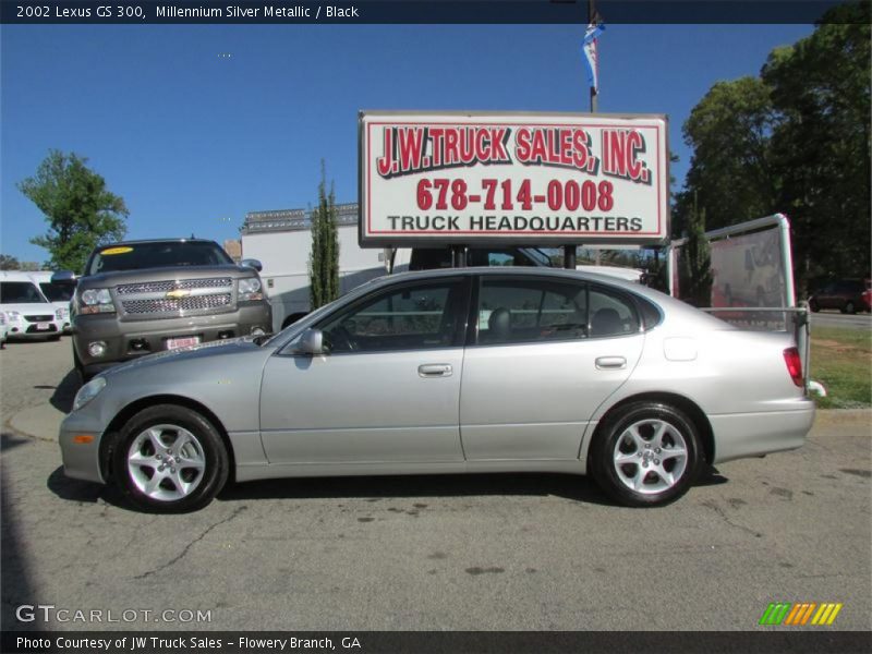 Millennium Silver Metallic / Black 2002 Lexus GS 300