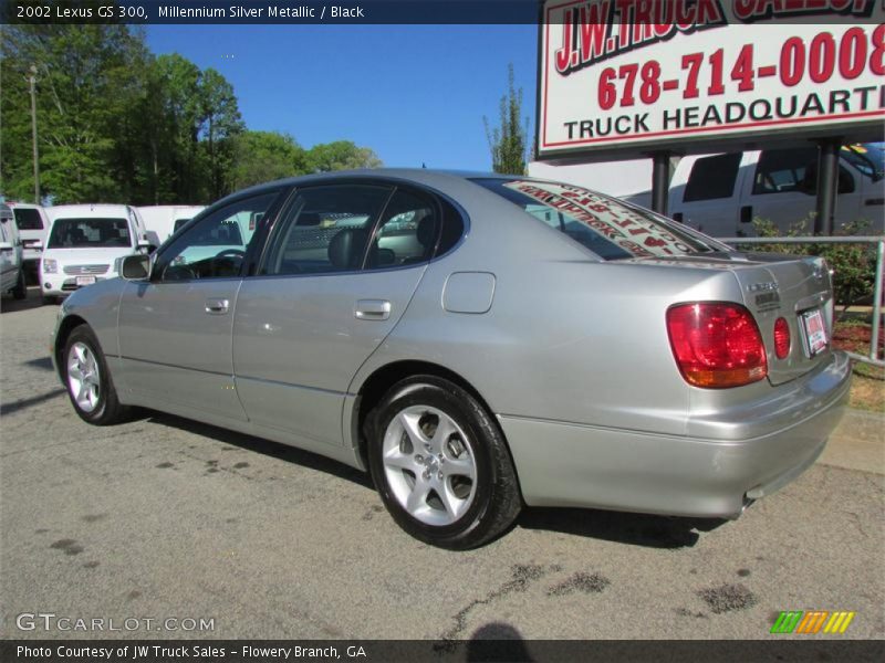 Millennium Silver Metallic / Black 2002 Lexus GS 300