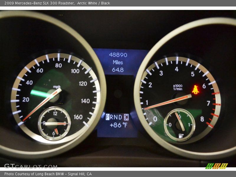 Arctic White / Black 2009 Mercedes-Benz SLK 300 Roadster