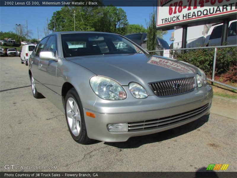 Millennium Silver Metallic / Black 2002 Lexus GS 300