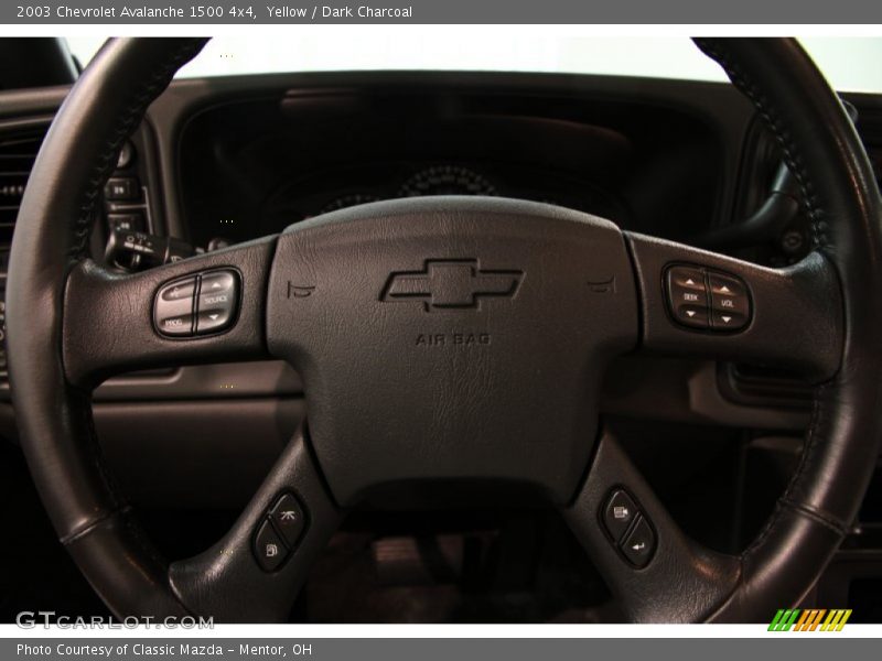 Yellow / Dark Charcoal 2003 Chevrolet Avalanche 1500 4x4