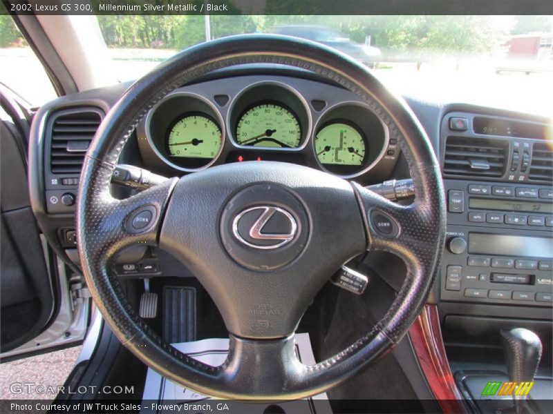 Millennium Silver Metallic / Black 2002 Lexus GS 300