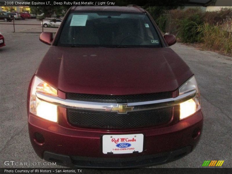 Deep Ruby Red Metallic / Light Gray 2008 Chevrolet Equinox LT