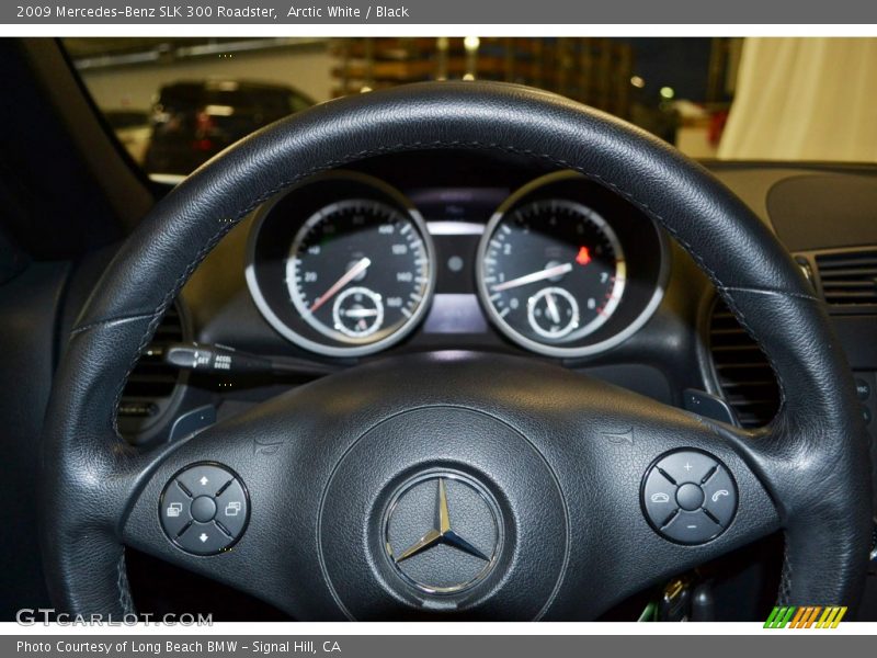 Arctic White / Black 2009 Mercedes-Benz SLK 300 Roadster