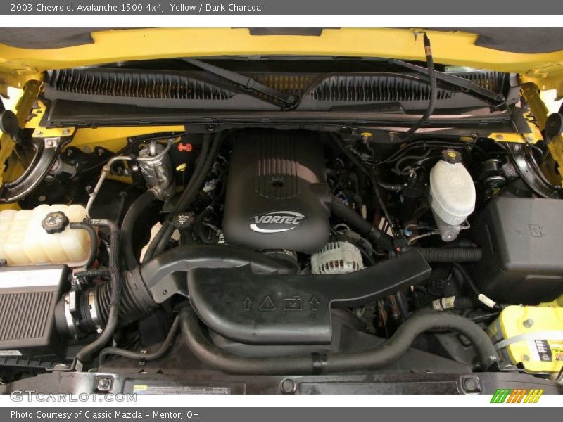 Yellow / Dark Charcoal 2003 Chevrolet Avalanche 1500 4x4