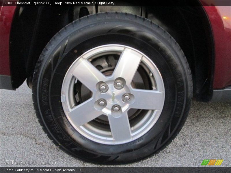 Deep Ruby Red Metallic / Light Gray 2008 Chevrolet Equinox LT