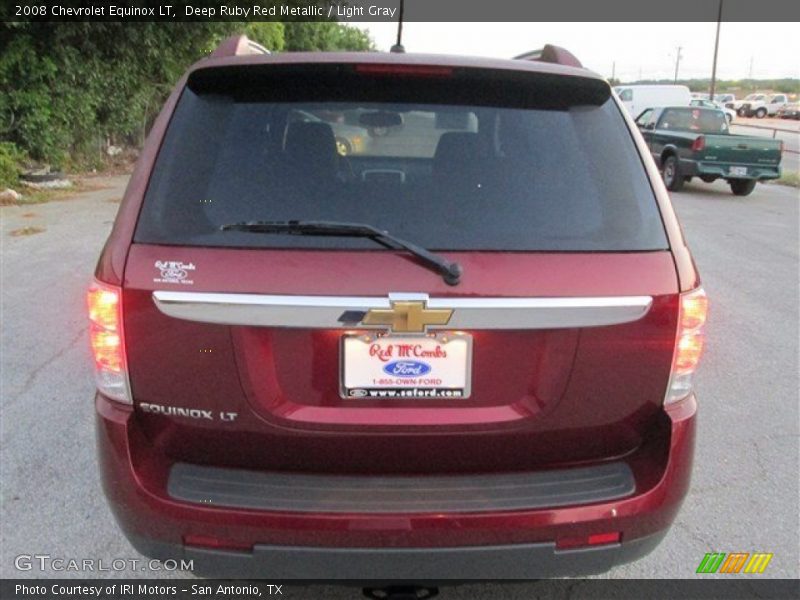 Deep Ruby Red Metallic / Light Gray 2008 Chevrolet Equinox LT