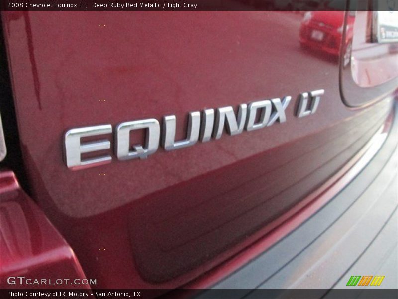 Deep Ruby Red Metallic / Light Gray 2008 Chevrolet Equinox LT
