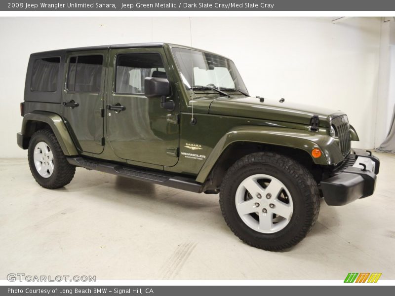 Jeep Green Metallic / Dark Slate Gray/Med Slate Gray 2008 Jeep Wrangler Unlimited Sahara