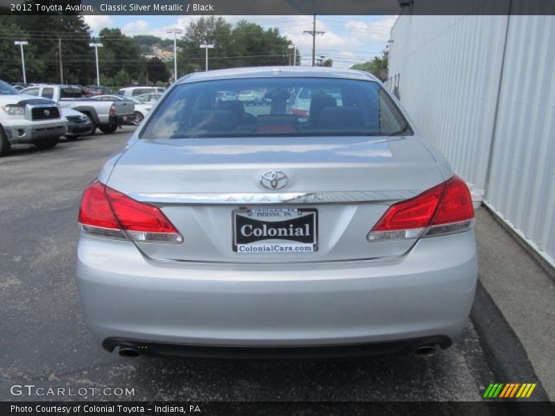 Classic Silver Metallic / Black 2012 Toyota Avalon
