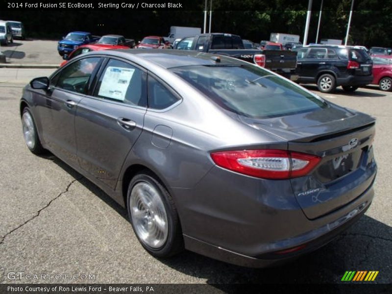 Sterling Gray / Charcoal Black 2014 Ford Fusion SE EcoBoost