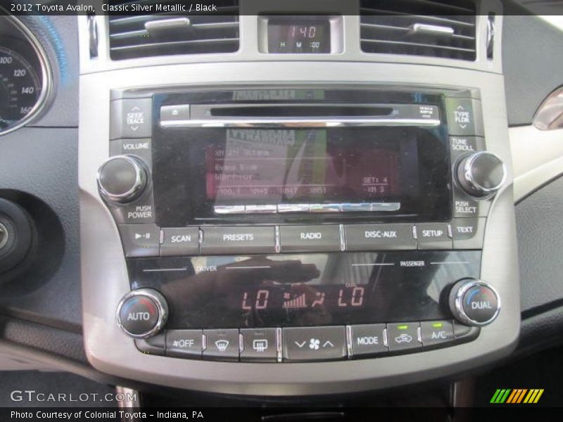 Classic Silver Metallic / Black 2012 Toyota Avalon