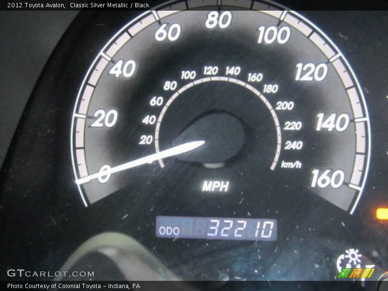 Classic Silver Metallic / Black 2012 Toyota Avalon