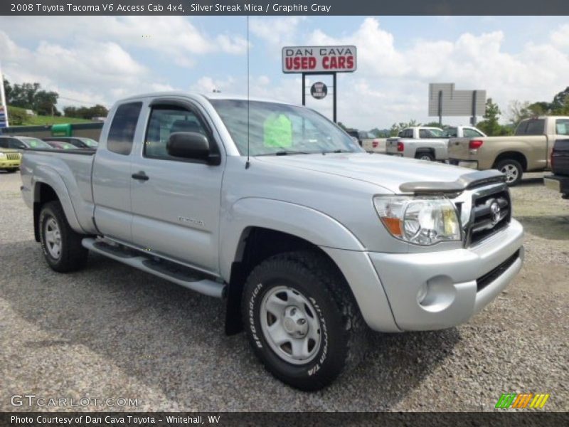 Silver Streak Mica / Graphite Gray 2008 Toyota Tacoma V6 Access Cab 4x4