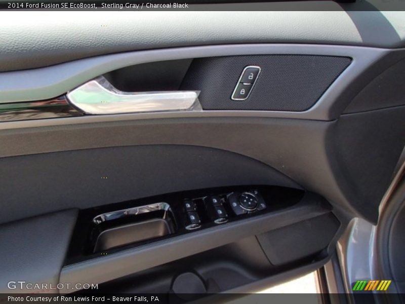 Sterling Gray / Charcoal Black 2014 Ford Fusion SE EcoBoost