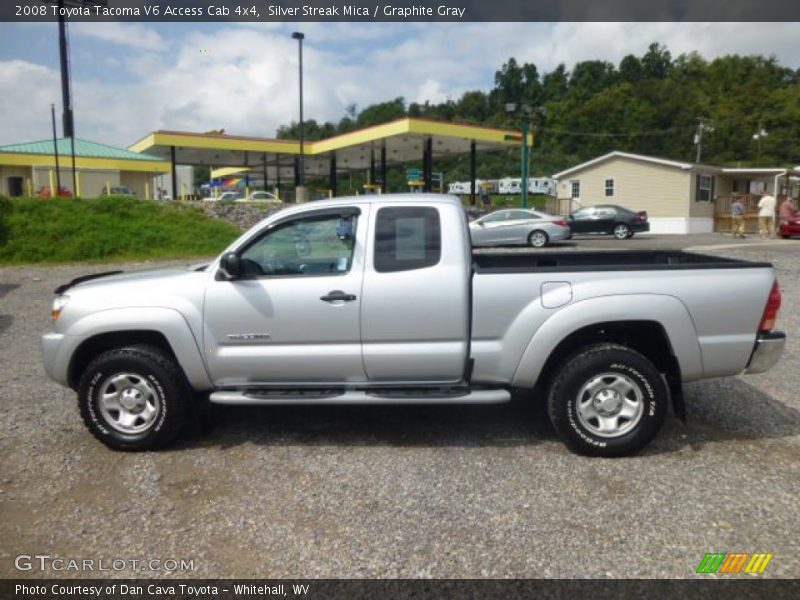 Silver Streak Mica / Graphite Gray 2008 Toyota Tacoma V6 Access Cab 4x4