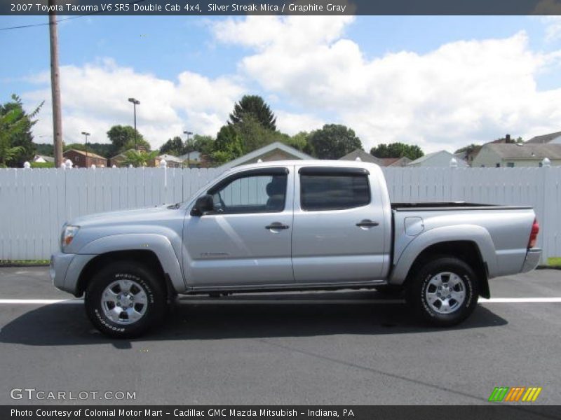 Silver Streak Mica / Graphite Gray 2007 Toyota Tacoma V6 SR5 Double Cab 4x4