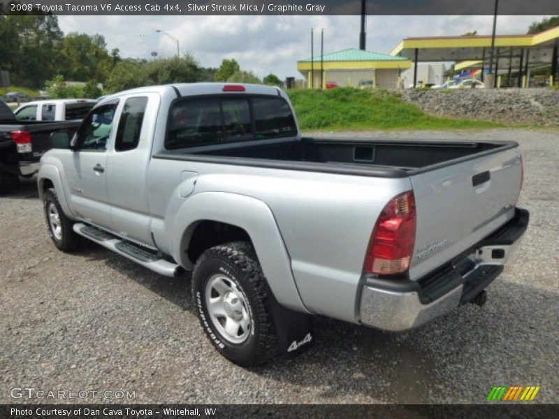 Silver Streak Mica / Graphite Gray 2008 Toyota Tacoma V6 Access Cab 4x4