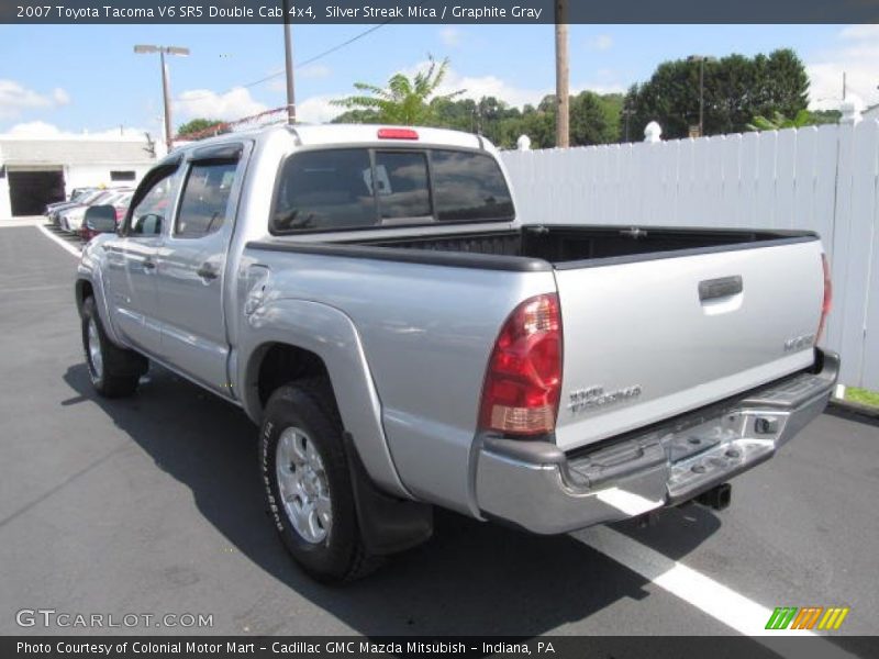 Silver Streak Mica / Graphite Gray 2007 Toyota Tacoma V6 SR5 Double Cab 4x4