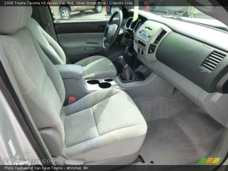 Silver Streak Mica / Graphite Gray 2008 Toyota Tacoma V6 Access Cab 4x4