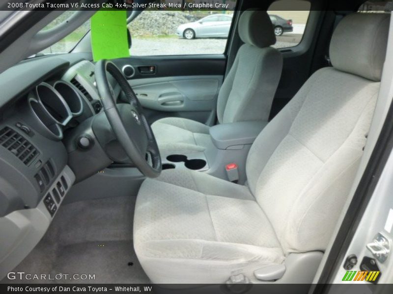 Silver Streak Mica / Graphite Gray 2008 Toyota Tacoma V6 Access Cab 4x4