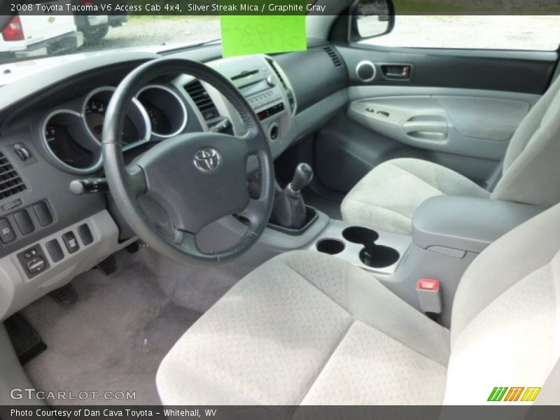 Silver Streak Mica / Graphite Gray 2008 Toyota Tacoma V6 Access Cab 4x4