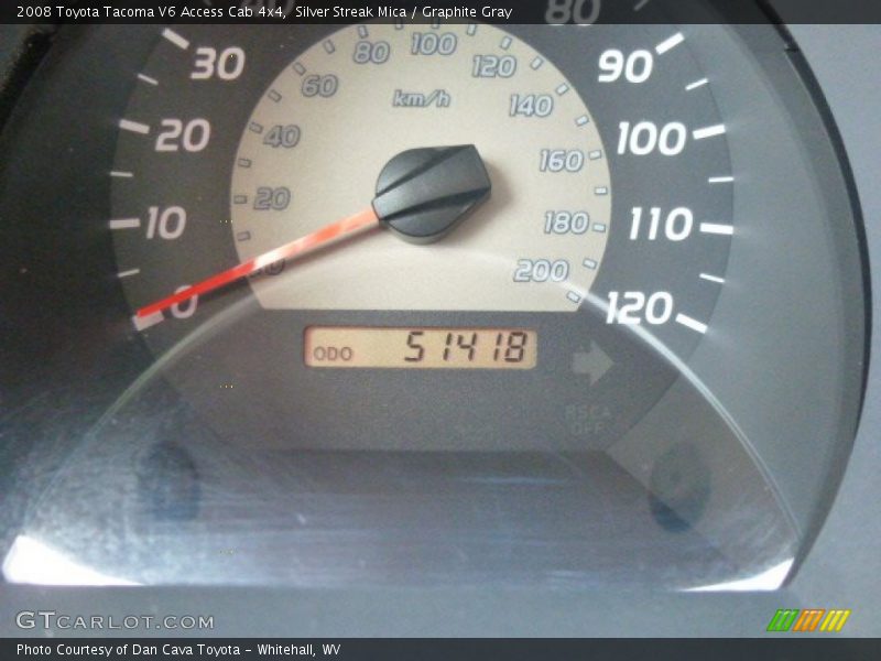 Silver Streak Mica / Graphite Gray 2008 Toyota Tacoma V6 Access Cab 4x4