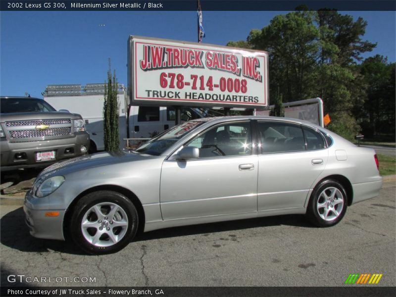 Millennium Silver Metallic / Black 2002 Lexus GS 300