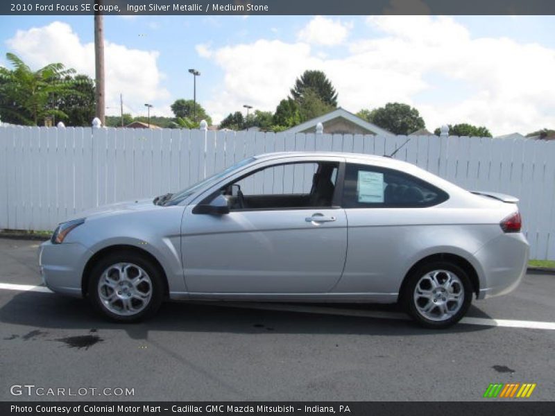 Ingot Silver Metallic / Medium Stone 2010 Ford Focus SE Coupe