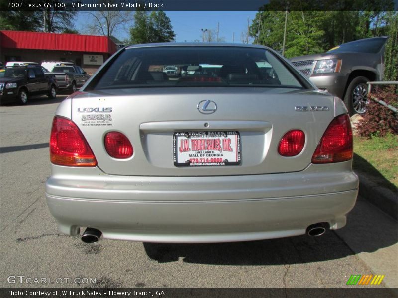 Millennium Silver Metallic / Black 2002 Lexus GS 300