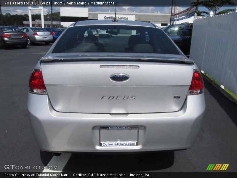 Ingot Silver Metallic / Medium Stone 2010 Ford Focus SE Coupe
