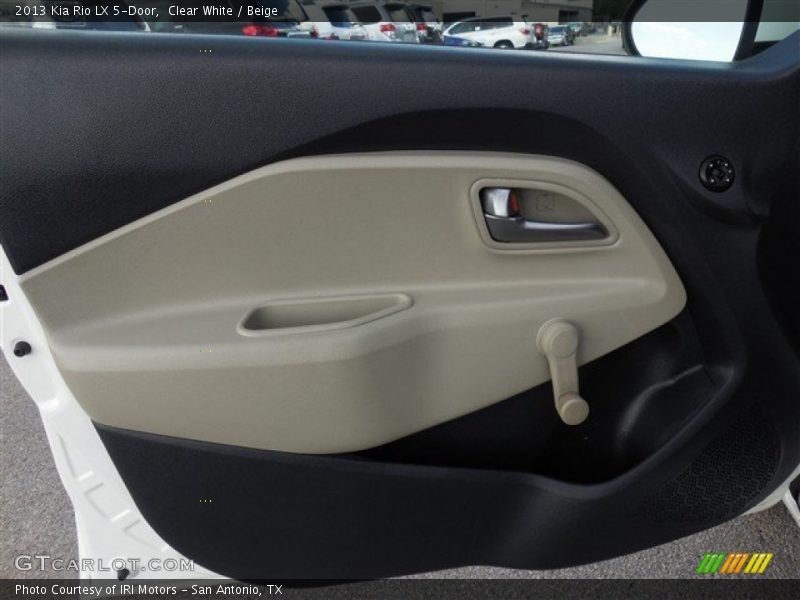 Clear White / Beige 2013 Kia Rio LX 5-Door