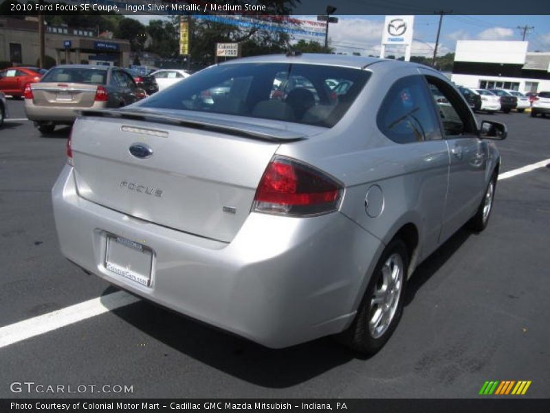 Ingot Silver Metallic / Medium Stone 2010 Ford Focus SE Coupe