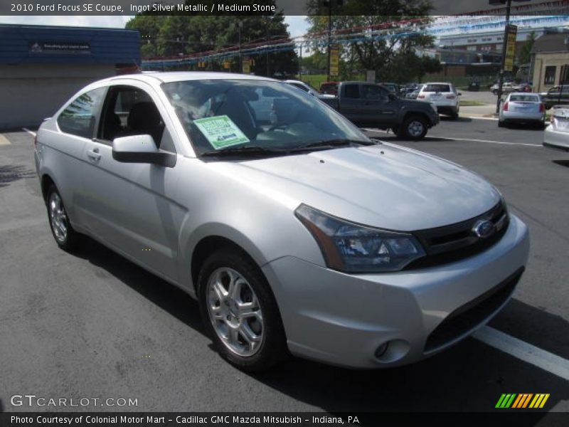 Ingot Silver Metallic / Medium Stone 2010 Ford Focus SE Coupe