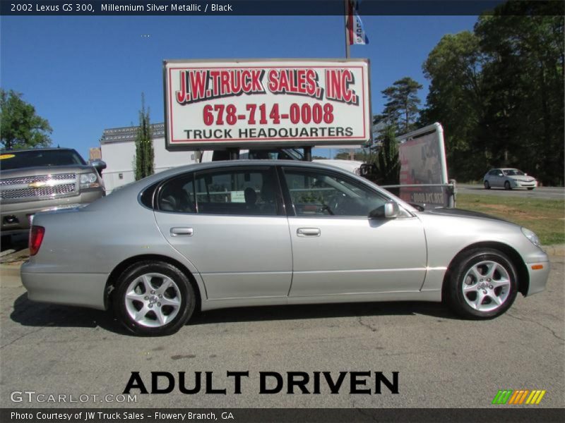 Millennium Silver Metallic / Black 2002 Lexus GS 300