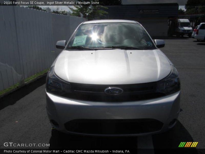 Ingot Silver Metallic / Medium Stone 2010 Ford Focus SE Coupe