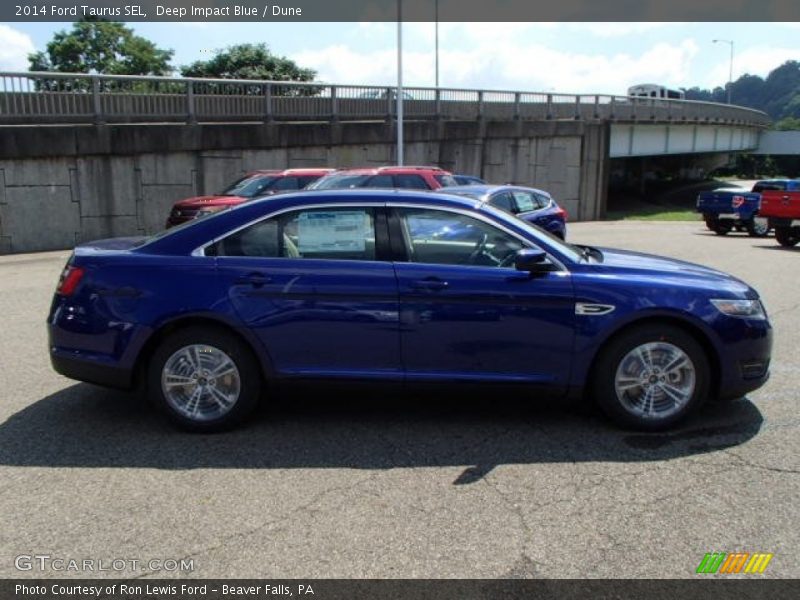 Deep Impact Blue / Dune 2014 Ford Taurus SEL