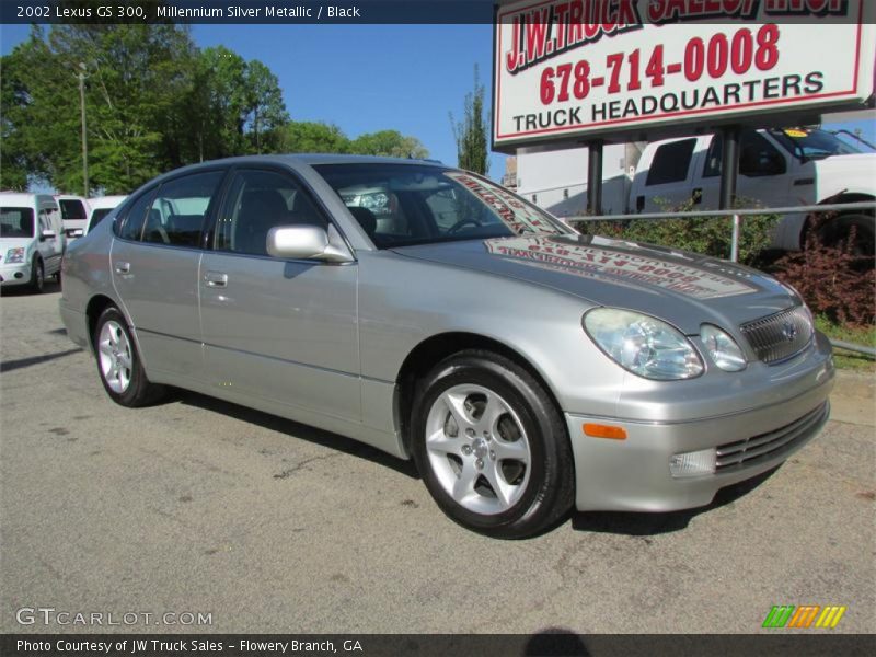 Millennium Silver Metallic / Black 2002 Lexus GS 300