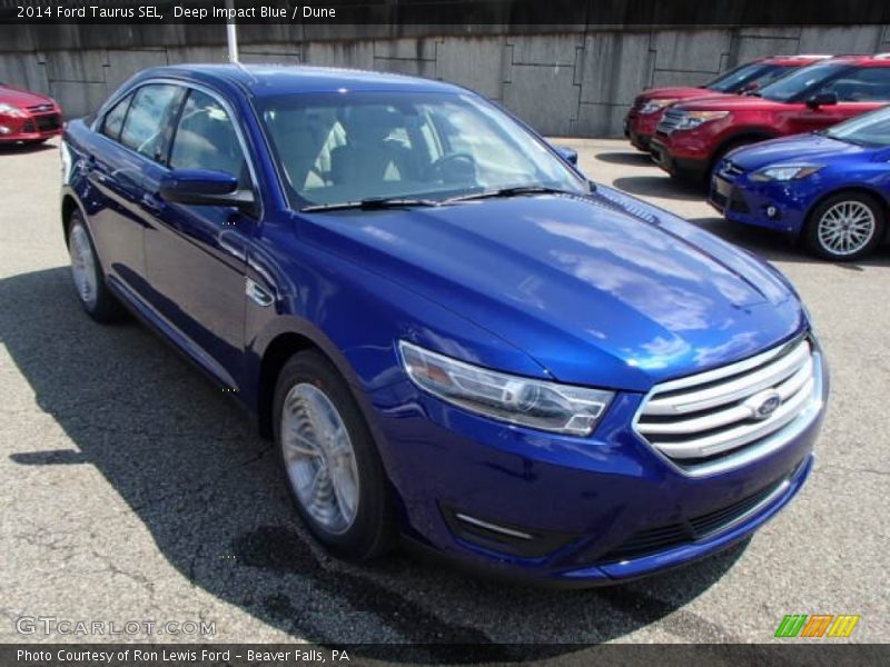 Deep Impact Blue / Dune 2014 Ford Taurus SEL