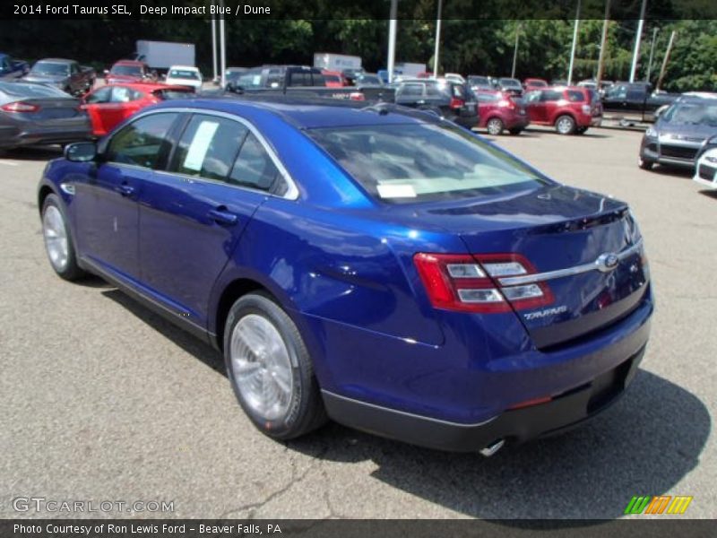 Deep Impact Blue / Dune 2014 Ford Taurus SEL