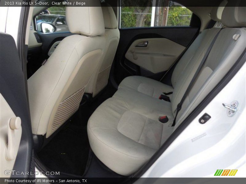 Clear White / Beige 2013 Kia Rio LX 5-Door