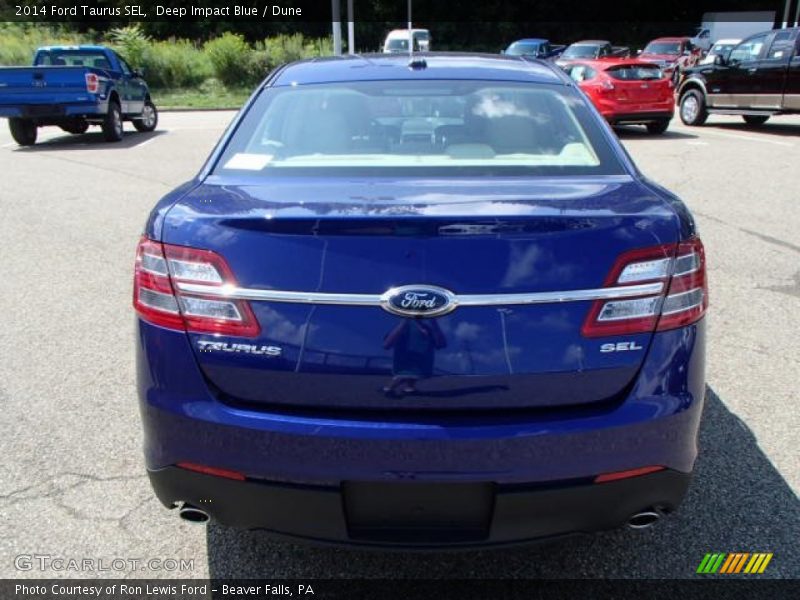 Deep Impact Blue / Dune 2014 Ford Taurus SEL