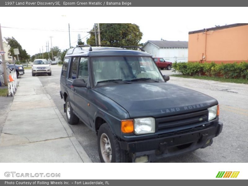 Epsom Green Metallic / Bahama Beige 1997 Land Rover Discovery SE