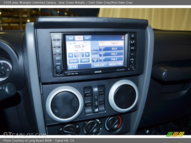 Jeep Green Metallic / Dark Slate Gray/Med Slate Gray 2008 Jeep Wrangler Unlimited Sahara