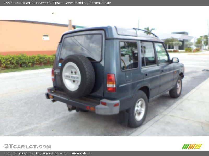Epsom Green Metallic / Bahama Beige 1997 Land Rover Discovery SE
