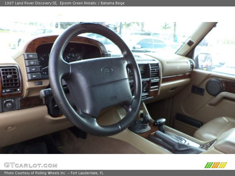 Epsom Green Metallic / Bahama Beige 1997 Land Rover Discovery SE
