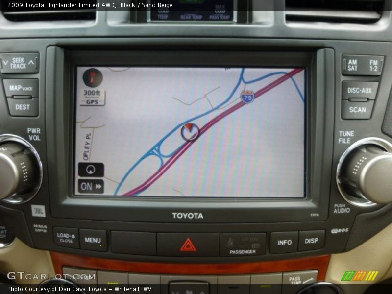 Black / Sand Beige 2009 Toyota Highlander Limited 4WD